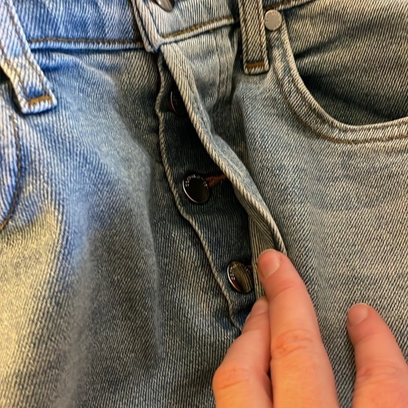 COTTON CITIZEN Women's High Rise Vintage Wash Denim Jeans Button Fly Size 29 - Picture 6 of 10